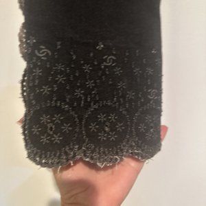 Chanel jeans grey 38 pant logo